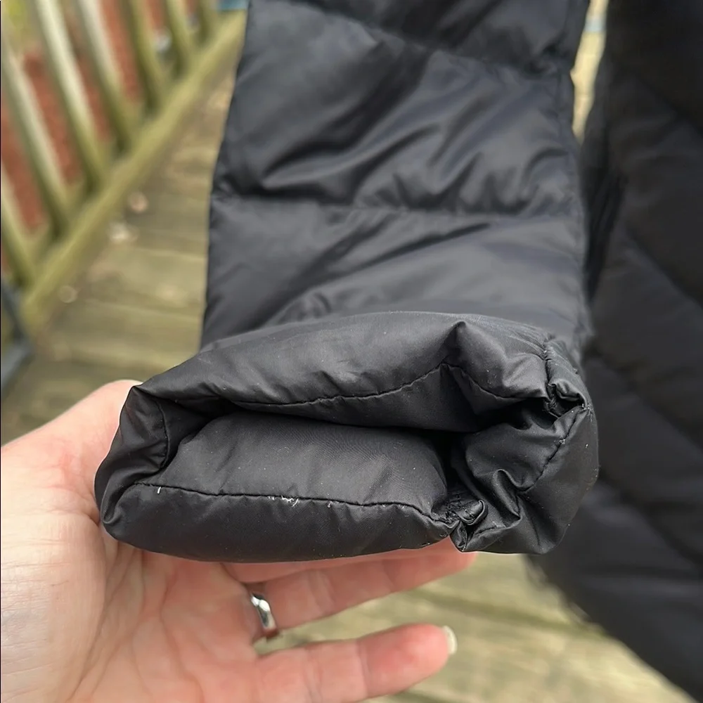 Michael Kors Black Puffer Jacket with Chevron Stitching - Picture 4 of 12